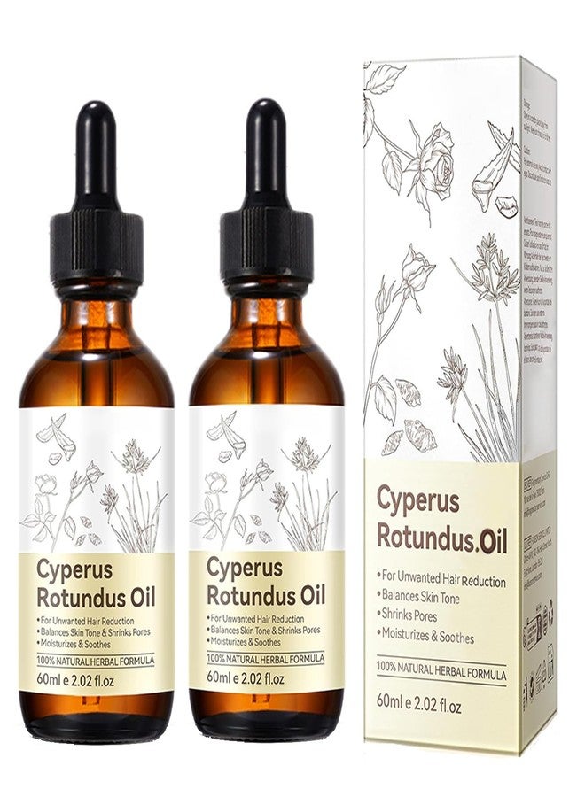 MULPG 2 PCS Cyperus Rotundus Oil,Cyperus Rotundus Oil for Hair Removal,Reduces Unwanted Body Hair Growth,Moisturize Smooth Skin for All Skin Types for Women & Man (2.02 fl.oz) - Image 1